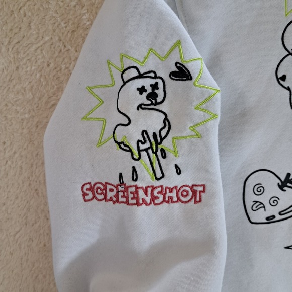 Screenshotbrand Mens Urban Hip Hop Premium Fleece Sweatshirt Sz Large - Picture 6 of 15